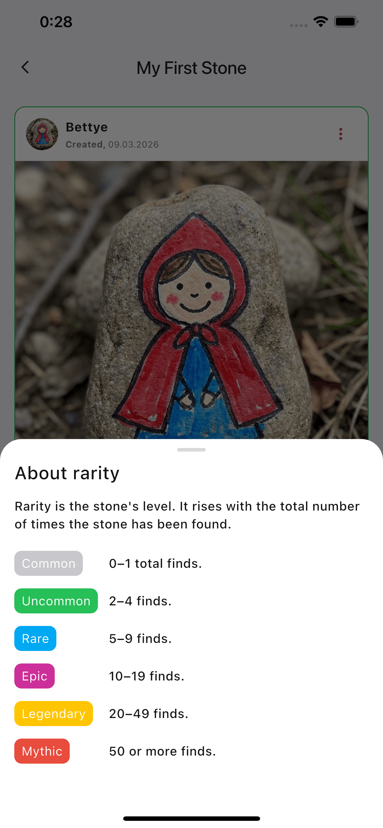 Stone rarity